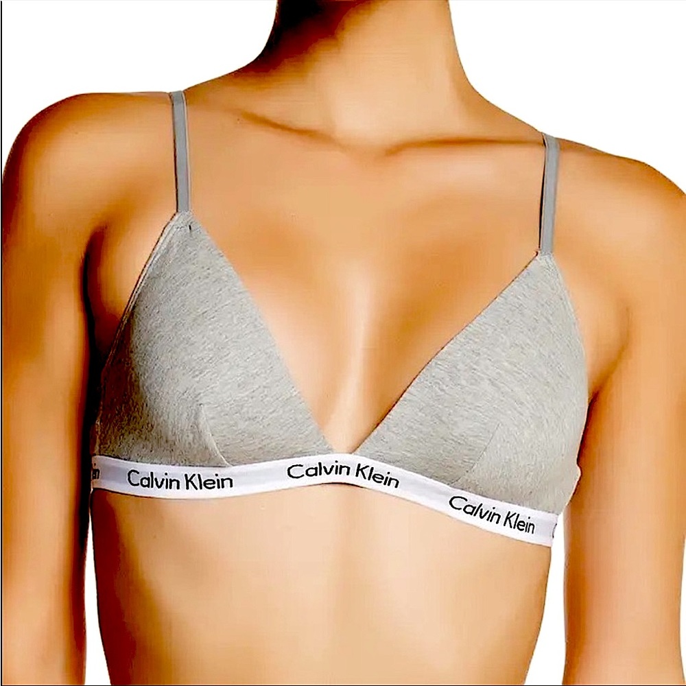 NWT Calvin Klein Unlined Triangle Cotton Bra
